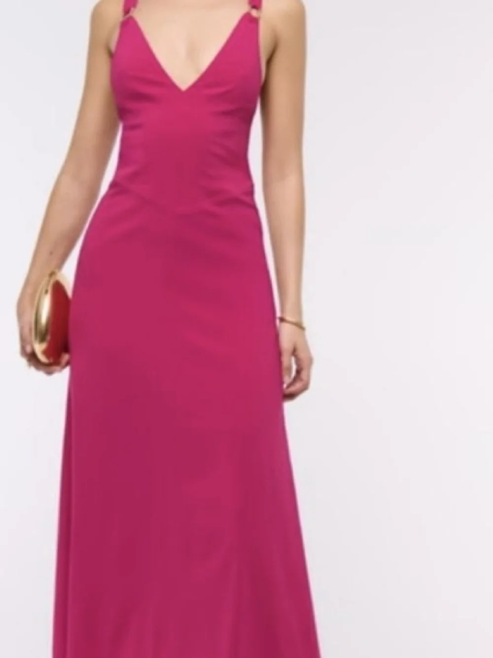 NWT Abercrombie And Fitch Pink V-Neck Dress